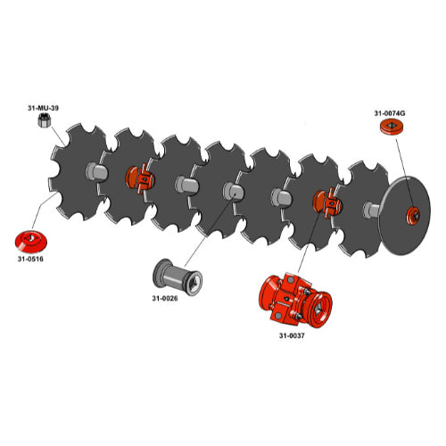 Grada de discos dentados - LS08-GDD-073
