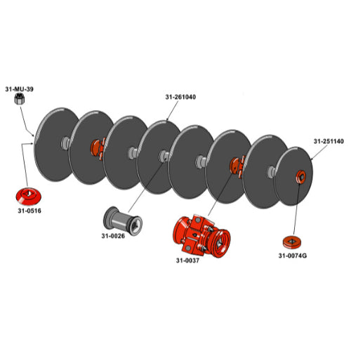 Grada de discos lisos - LS08-GDD-086