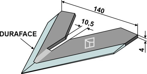 Reja binadora 140mm - DURAFACE - LS04-DMB-054