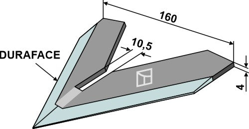 Reja binadora 160mm - DURAFACE - LS04-DMB-055