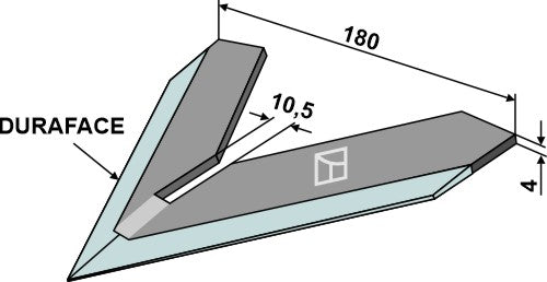 Reja binadora 180mm - DURAFACE - LS04-DMB-056