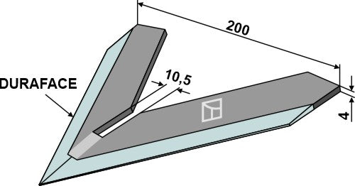 Reja binadora 200mm - DURAFACE - LS04-DMB-057