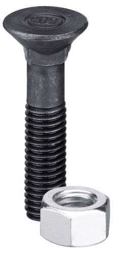 Tornillo de arado DIN 608 - M10 x 1-5 x 50 con tuerca hexagonal - LS11-TD608-007