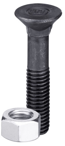 Tornillo de arado DIN 608 - M10 x 1-5 x 55 con tuerca hexagonal - LS11-TD608-008