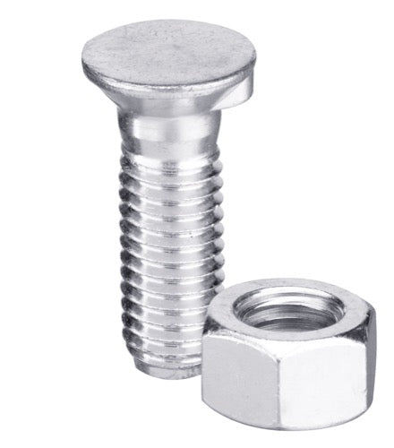 Tornillo de arado DIN 604 - M12 x 1-75 x 80 con tuerca hexagonal - LS11-TD604-022