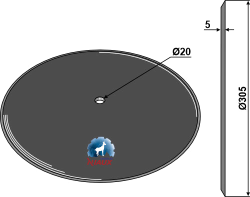 Disco de sembradora Ø305x5 - LS05-DDS-076