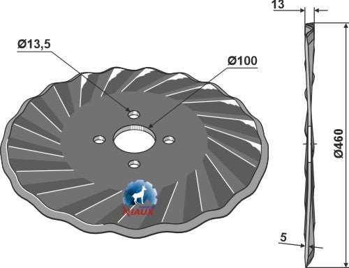 Disco plano Ø460x5 - LS12-DPL-026