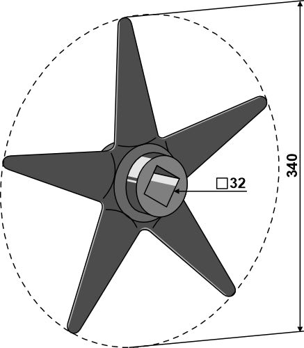 Estrella Ø340mm - LS08-RCC-038