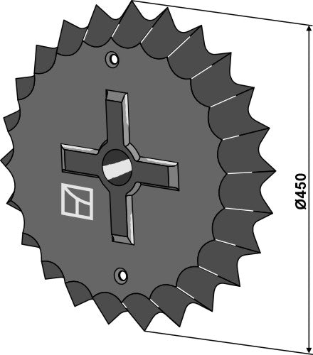 Rodillo dentado - Ø450mm - LS08-RCC-040