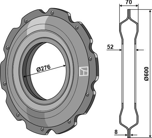 Rueda dentada - LS08-RCC-045