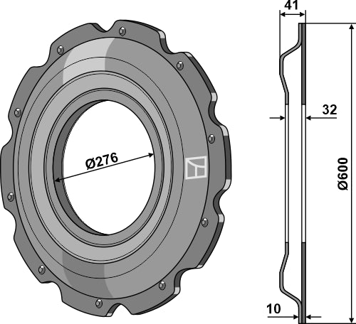 Rueda  dentada - LS08-RCC-046