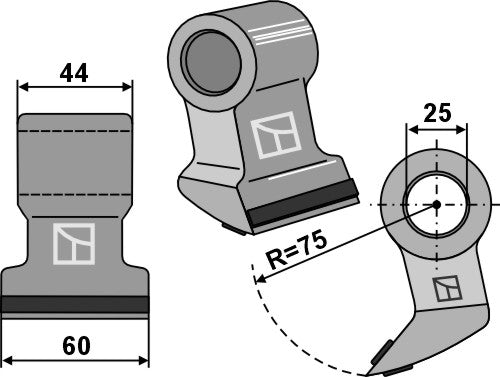 Martillo de trituradora - PTA - LS03-MPT-157