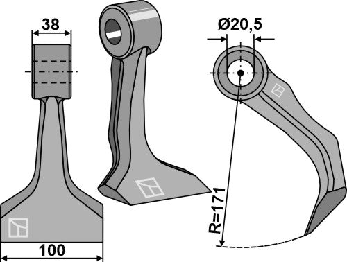 Martillo de trituradora - LS03-MPT-161