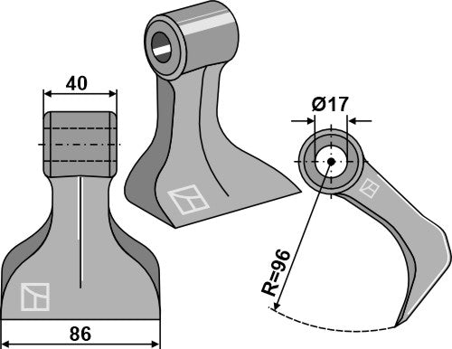Martillo de trituradora - LS03-MPT-162