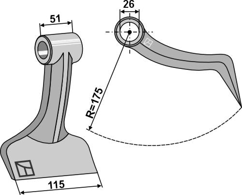 Martillo de trituradora - LS03-MPT-165