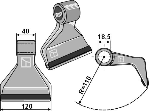 Martillo de trituradora - PTA - LS03-MPT-172