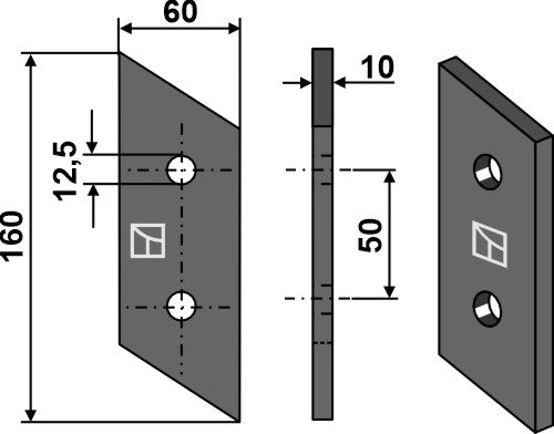 Cuchilla para zanjadora - LS03-DZA-040