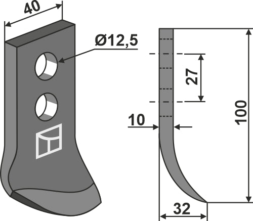 Cuchilla para zanjadora - LS03-DZA-044