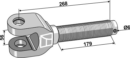 Horquilla 1.3/4" - LS13-TAA-011