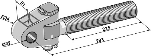 Cabezal articulado - Ø32 - LS13-TAA-035