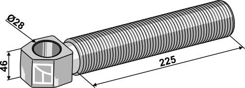 Perno de cabezal articulado 1.3/4" - LS13-TAA-040