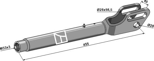 Barra elevadora M33x3 - LS13-TAA-082