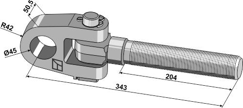 Cabezal articulado M42x3 - LS13-TAA-155