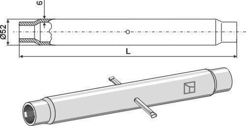 Tubo M36x3 - LS13-TAA-162