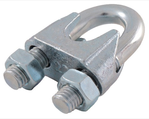 Abrazadera de sujeción galvanizada para alambre metálico - DIN 741 - LS14-ASJ-006