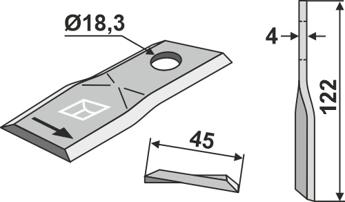 Cuchilla rotativa - LS15-CRT-050