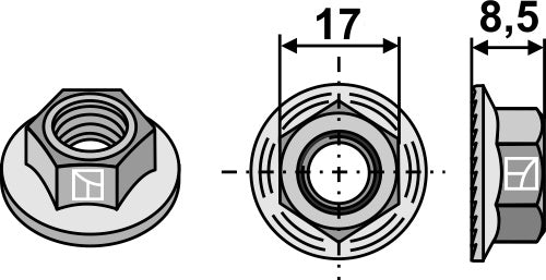 Tuerca hexagonal - M12x1-75 - LS15-TCR-011