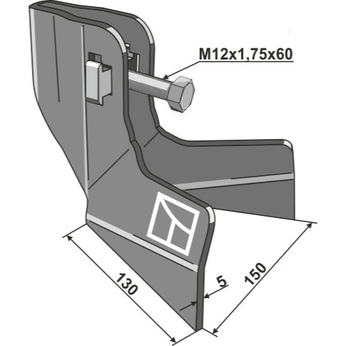 LS04-DMB-002 - Surcador doble plano - Adaptable para Schmotzer