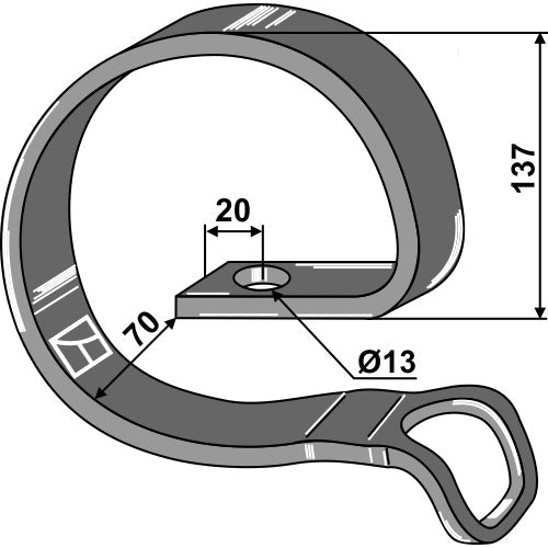 LS04-BSA-033 - Contramuelle  doble espiral