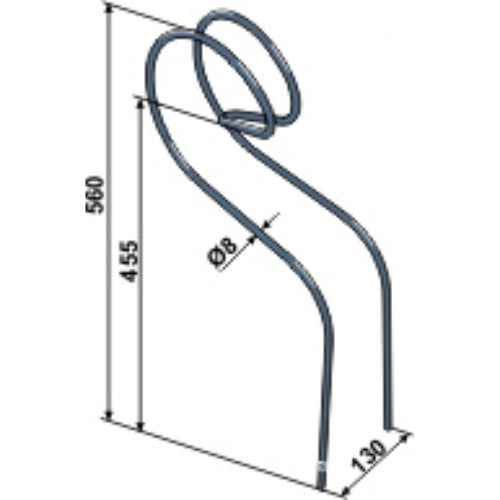 LS04-MLL-058 - Muelle de rastra - Adaptable para Köckerling