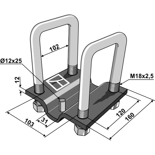 Estribo completo - LS04-BRE-089
