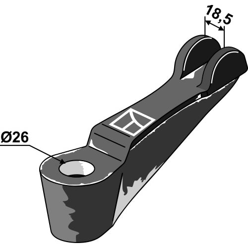 LS04-SMB-011 - Protección de brazo - Izqdo - Adaptable para Kverneland