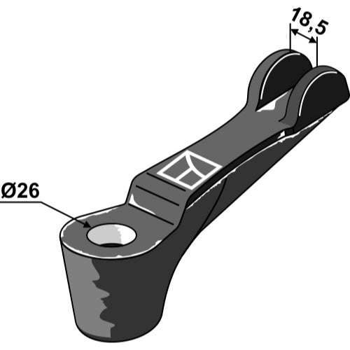 LS04-SMB-012 - Protección de brazo - Drcho - Adaptable para Kverneland