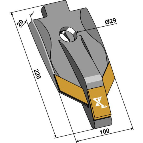 LS09-RJA-040 - Reja - Carburo de tungsteno - Adaptable para Komet / Kerner