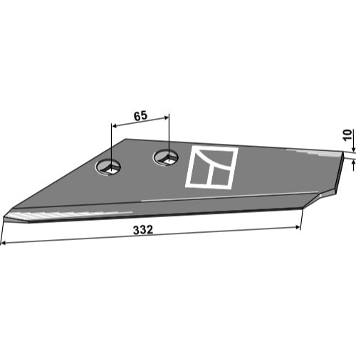 LS04-BRE-358 - Alerón de recambio para reja alas - Izqdo - Adaptable para Regent