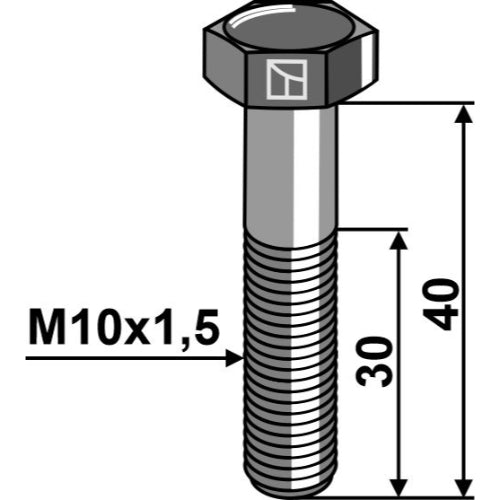 LS11-TARM-200 - Tornillo de cabeza hexagonal - M10 sin tuerca