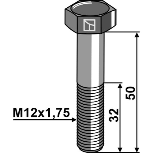 LS11-TSGR-003 - Tornillo de seguridad - M12 sin tuerca