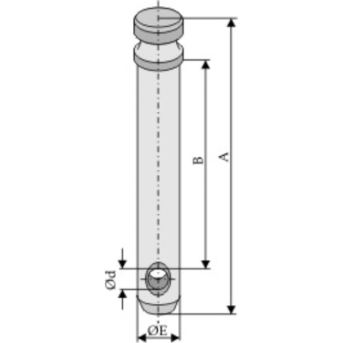 Bulón para barra inferior - Cat. I - LS13-BLTP-005