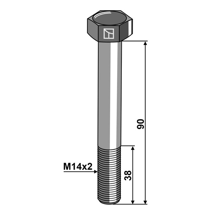 LS11-TSGR-014 - Tornillo de seguridad - M14 sin tuerca