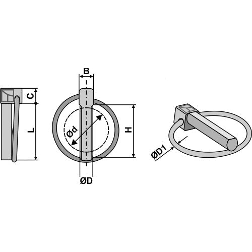 LS14-PSC-005 - Pasador clip - estampado