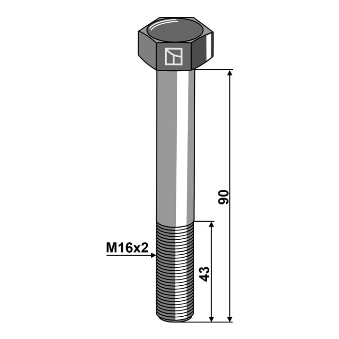 LS11-TSGR-026 - Tornillo de seguridad - M16 sin tuerca