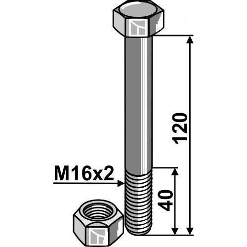 Tornillo con tuerca autoblocante - LS04-TRT-069