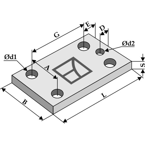 Placa 150x12x80 - LS04-BRE-390