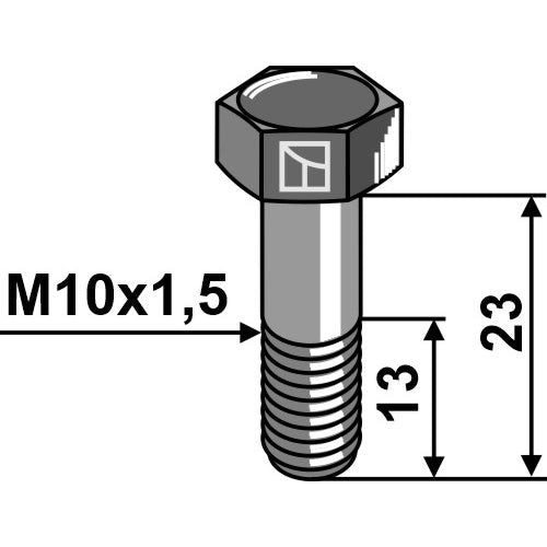 LS06-CSE-003 - Tornillo de cabeza hexagonal - M10x1,5 - 8.8