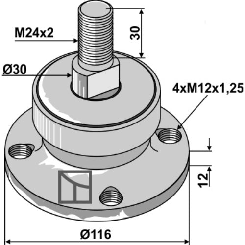 LS08-BPA-068 - Buje - Adaptable para Rabe