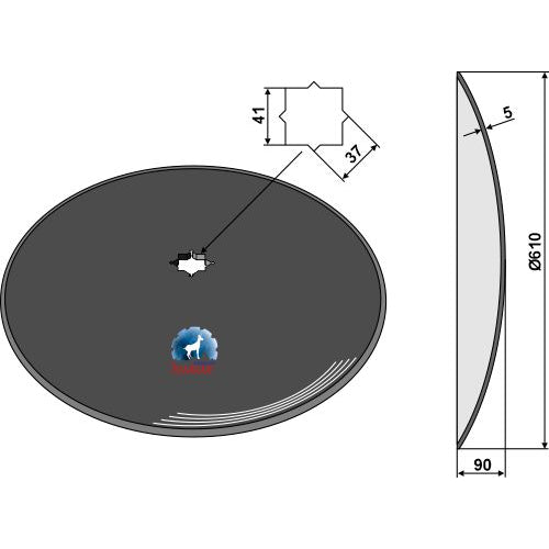 Disco liso - Ø610x5 - LS08-DCS-062